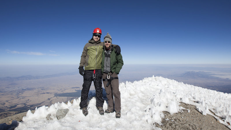 Steven and me on the summit.