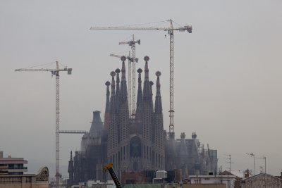 Sagrada Familia from La Pedrera.