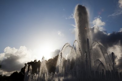 Magic fountain at Montjuic.