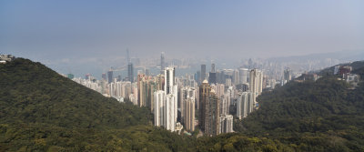 Panorama of Hong Kong from The Peak.