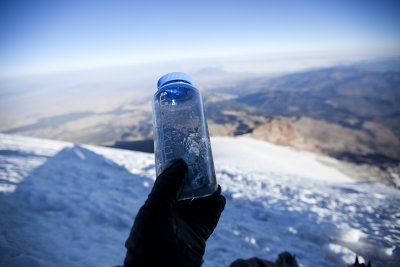 Our water was starting to freeze!