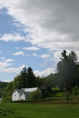 The only blue sky all weekend
