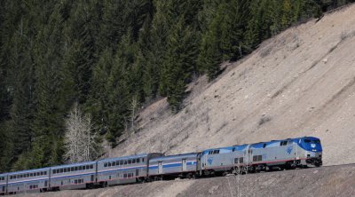 Amtrak near Glacier National Park