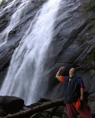 Conquering the walk to the falls