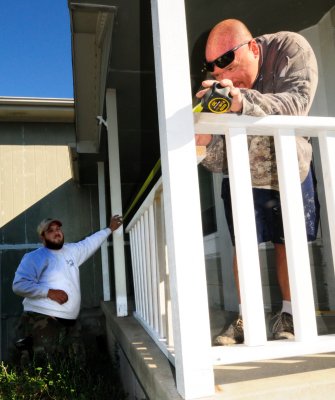 Fixing the front Porch Railings