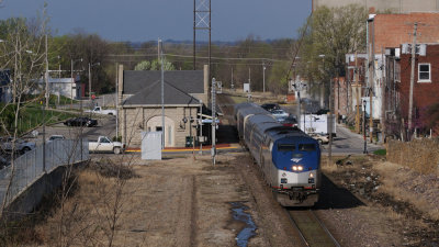 Amtrak 314 Leaves Warrensburg