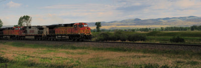 Montana Rail Link west of Bozeman MT