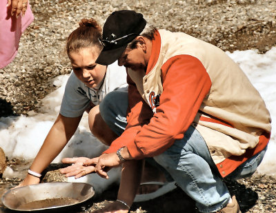 Panning at Gold Camp Pass