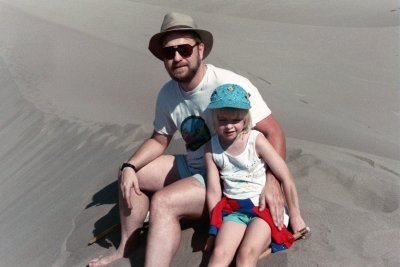 Sand Dunes - Callie and Dad