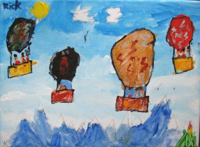 hot air balloon, Rick, age:6