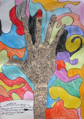 my hand, Yu Chen, age:10