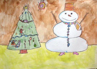snowman, Amanda Brabant, age:6