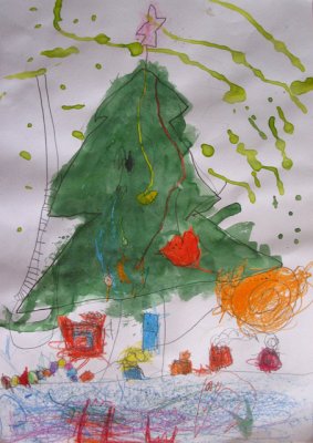 Christmas tree, Fiona, age:4