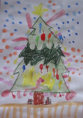 Christmas tree, Oliver Tsui, age:5