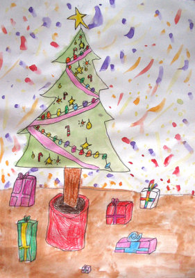 Christmas tree, Sophie Wang, age:6.5