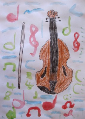 my violin, Ashani, age:6.5