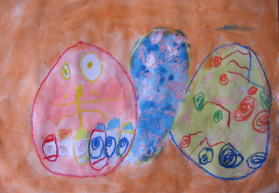 Easter Eggs, Fiona, age:4.5