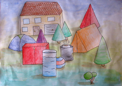 cubes - campsite, Isabel, age:9