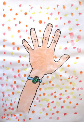 my hand, Kelvin Chen, age:6