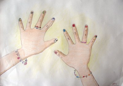 my hands, Margaret, age:9.5