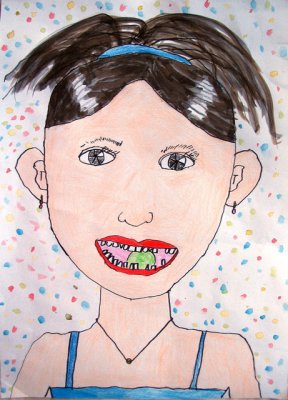 self-portrait, Zoe Yin, age:5.5