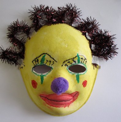 clown mask, Peggy, age:4.5