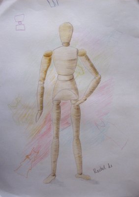 figure drawing, Rachel Li, age:10