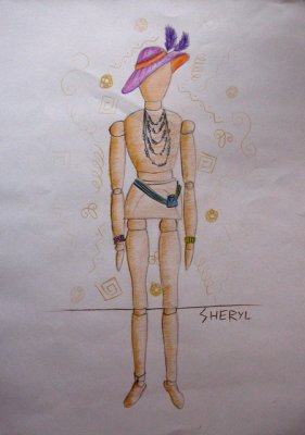 firgure drawing, Sheryl, age:10