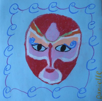 Chinese Opera mask, Danielle, age:7.5