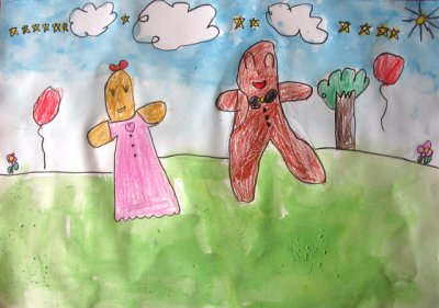 gingerbread man, Nicole, age:5