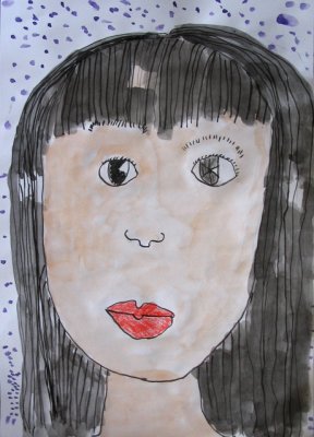 self-portrait, Emma Ying, age:5.5