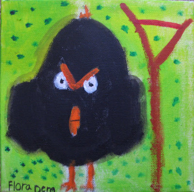 Angry bird, Flora, age:7