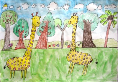 giraffe, Gu Pan En, age:6