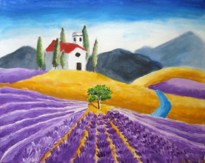 Lavender field, Jessica Zhang, age:9