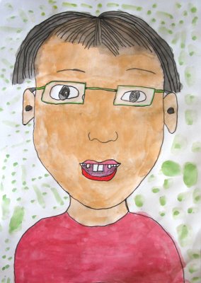 self-portrait, Ryan Phu, age:8.5