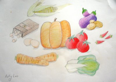 vegetables, Kelly Luo, age:8