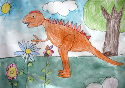 dinosaur, Nancy Zheng, age:5