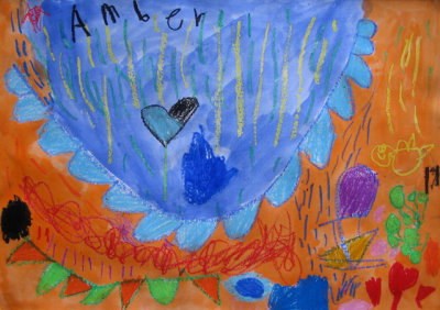 abstract painting, Amber Ho, age:5