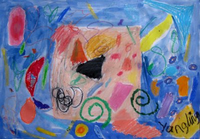 abstract painting, Yangling, age:8
