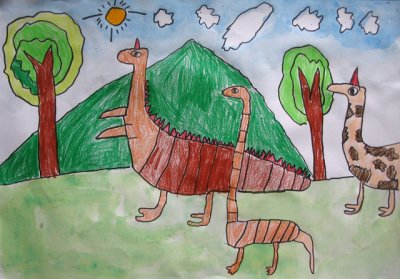 dinosaur, Sunny Sun, age:6