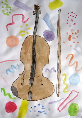 my violin, Gu Pan En, age:6
