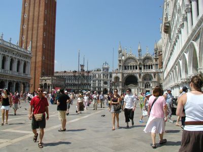 Venice (the crowds at Piazza San Marco)