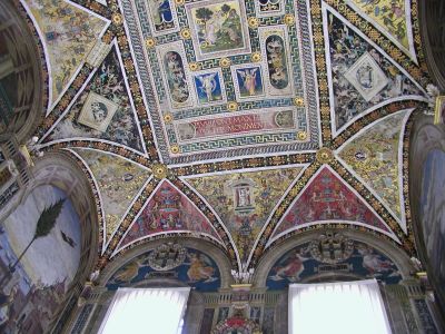 A modest Siena ceiling