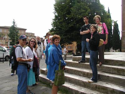 Some of our group in Siena