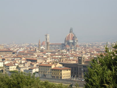 View of the old section of Florence from Piazzale Michaelangelo
