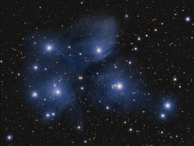 M45 - Pleiades cluster in Taurus
