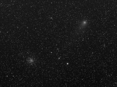 Comet Garradd  C/2009 P1 with M71