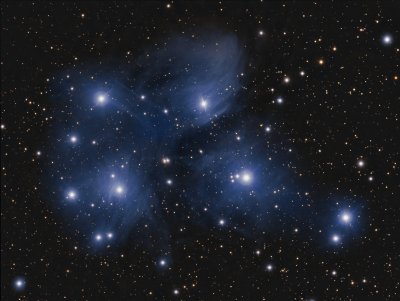 M45 - Pleiades cluster in Taurus