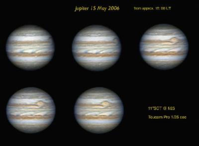 Jupiter sequence 15 May 2006