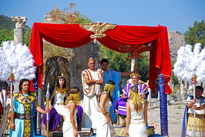 A show is put on for the public each day